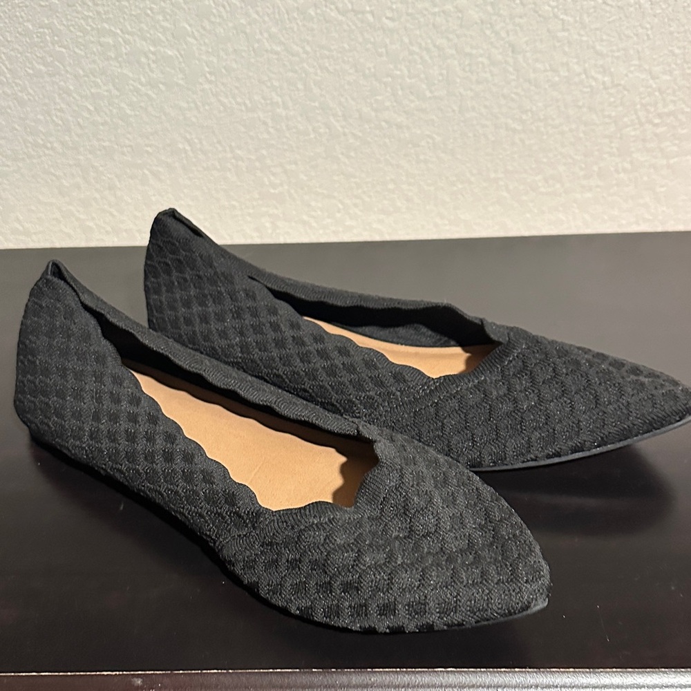 Torrid Black Textured Flats